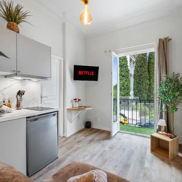 Studio Fonctionnel à Nice - Télétravail et Séjour Pro - Plage à 300 m, hotel v Nice