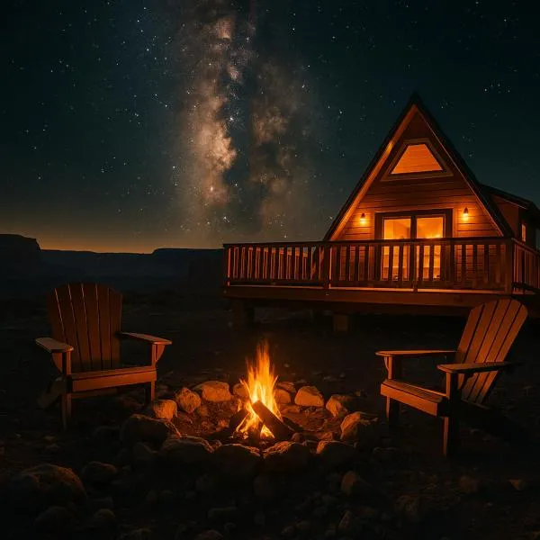 Grand Canyon A-Frame Hot-tub & Sauna, Hotel in Williams