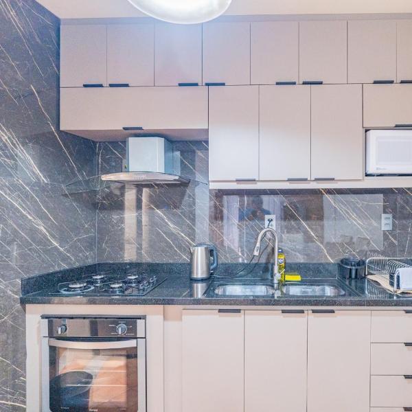 C121 Lindo apartamento de dois quartos pé na areia com vista ao mar - Foto 3