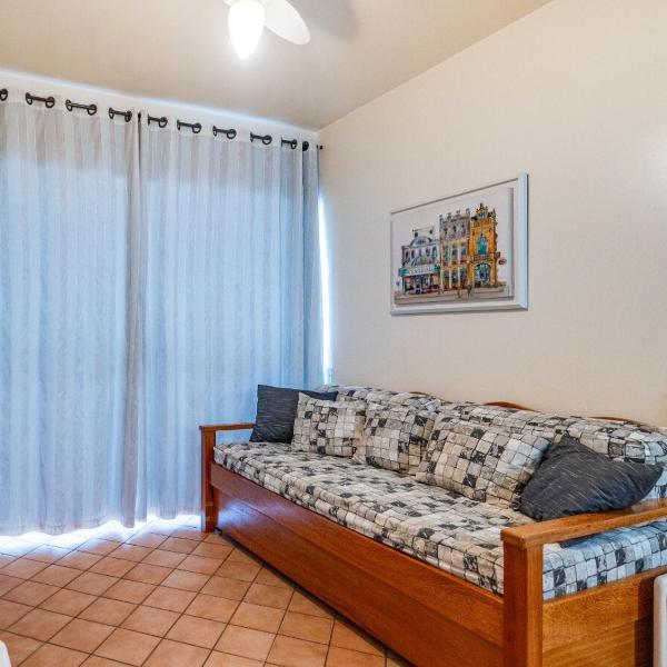 C125 Charmoso apartamento pé na areia de 1 quarto - Foto 2