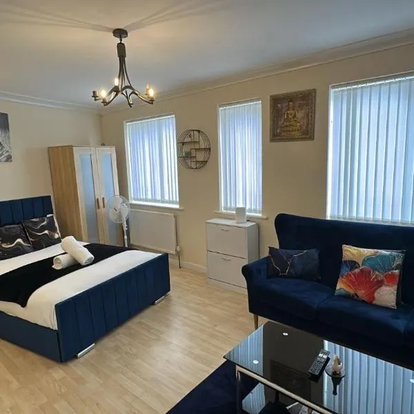 Double bed Quinton ,Studio Fast WiFi,Netflix, No deposit Required, hotel en Birmingham