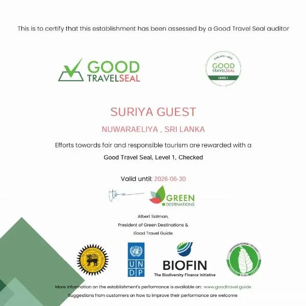 Suriya Guest, khách sạn ở Nuwara Eliya