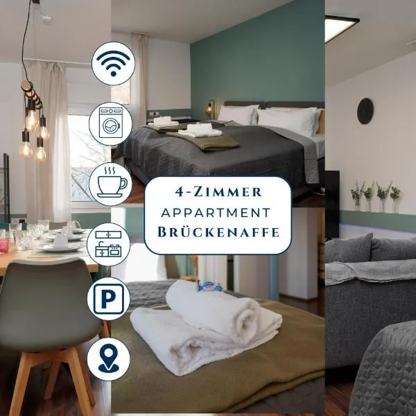 Large 4 bedroom apartment for up to 10 people with 96sqm in the south of Heidelberg,海德堡的飯店