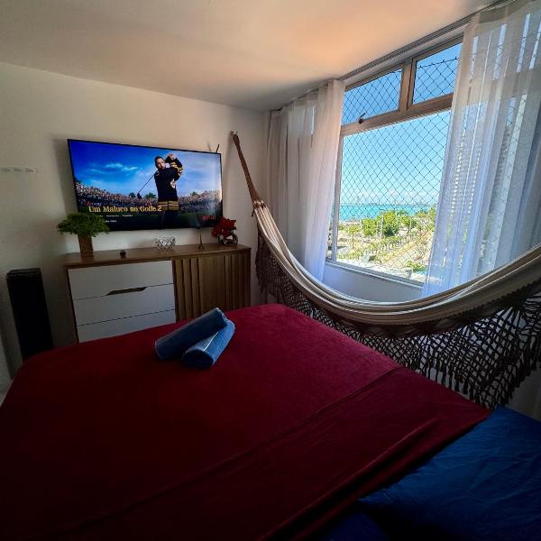 Flat alto padrão moderno frente a praia melhor localização na beira mar