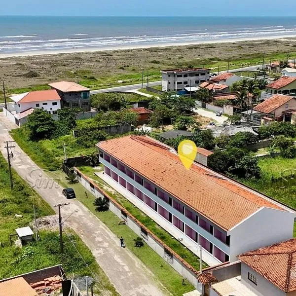 Apartamento Ilha Comprida à beira-mar térreo, hotel en Ilha Comprida