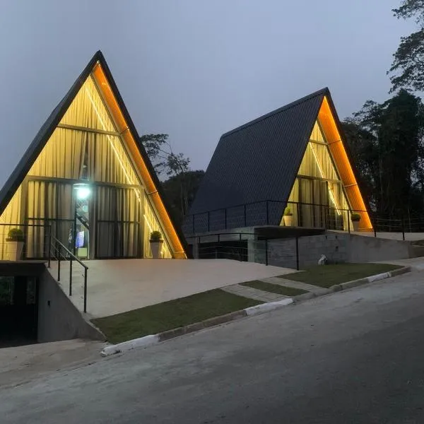 Chale cabana 1 linda vista na serra da Serra da Cantareira, hotel in Caieiras