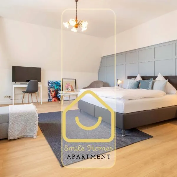 Smiles Homes Appartement 52m2 im Hotel Mauritius - Privatparkplatz kostenfrei, Frühstück buchbar, direkt im Zentrum, hotel in Crimmitschau