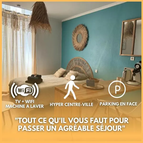 Studio Boho-Chic en centre ville, hotel in Moulins