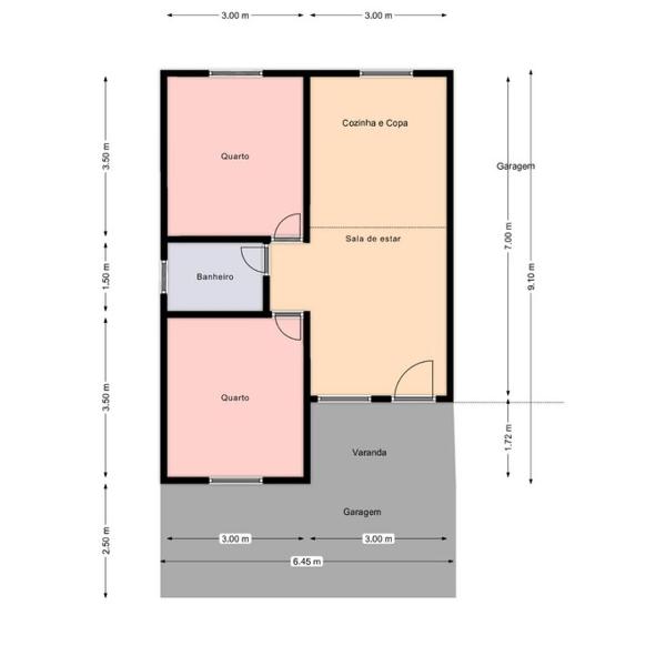 Casa 72 m2 Litoral perto praias - Foto 5