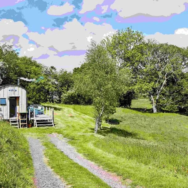 The Mallard Shepherd's Hut with Hot Tub, hotell i Brecon