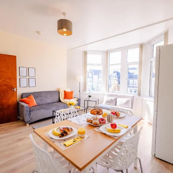 Spacious Modern & High Ceiling One Bedroom Apartment, hotel in Cardiff