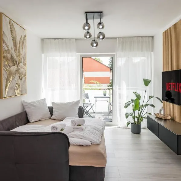 Moderne Wohnung mit Balkon - nahe Kurpark & Messezentrum, hotel in Bad Salzuflen