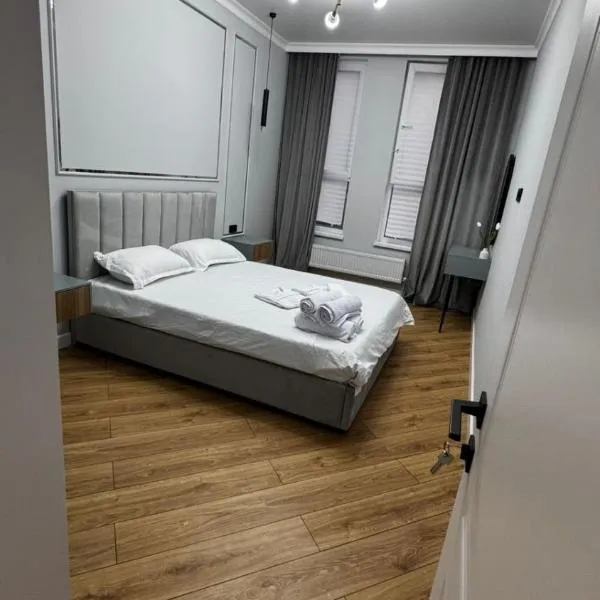 2 room apartment, ЖК Кристалл, hotel in Almaty
