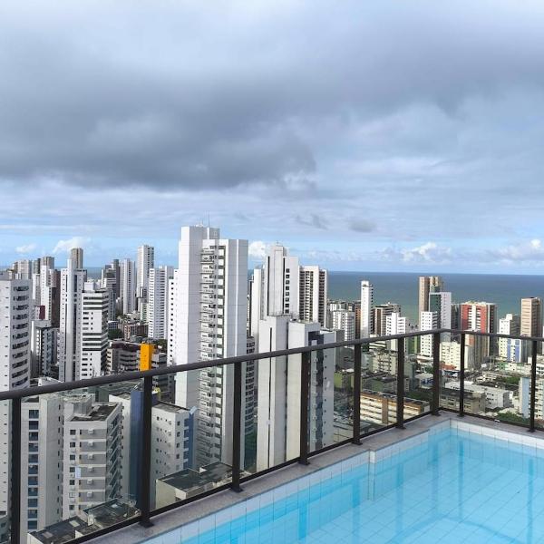 Flat de 1 qto de alto padrão em Boa Viagem