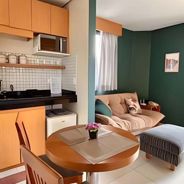 Flat ótima localização com vaga entrada 24 horas próximo ao center norte