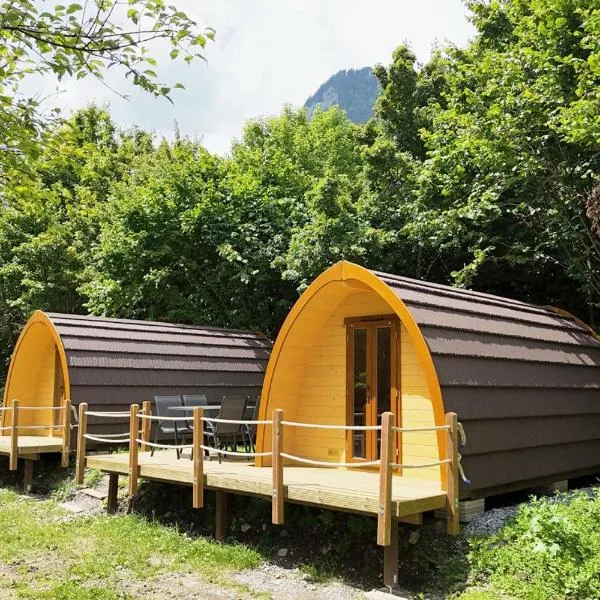 Traumhafter POD-L mit Seesicht - inklusive privatem Bad und Terrasse, Hotel in Alpnach