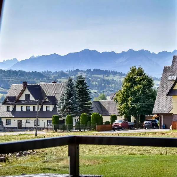 Viesnīca Domek Jaroszówka z widokiem na góry Zakopanē