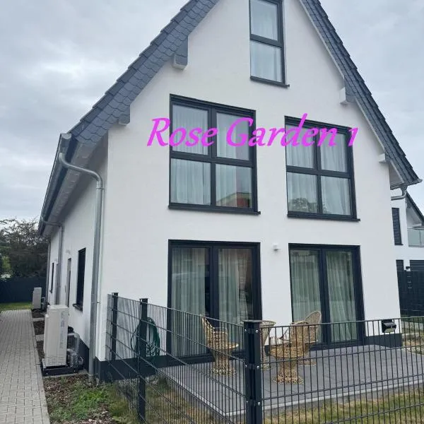 Rose Garden - Haus mit Garten & 3 Schlafzimmern โรงแรมในออฟเฟนบาค