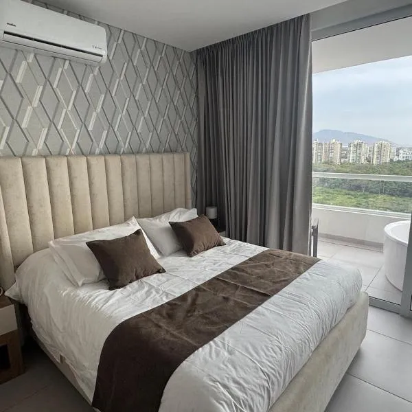 Suite con Jacuzzi y vista al mar piso 13, hotell sihtkohas Santa Marta