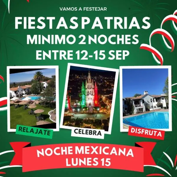 Hotel Hacienda Taboada (Aguas Termales), hotel in San Miguel de Allende