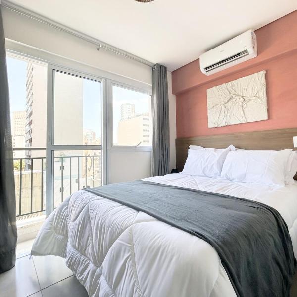 Studio Centro c/ piscina & academia – 2 min Metrô