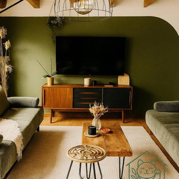 Gîte avec sauna proche de Colmar et Kaysersberg pour 10 personnes, hotel in Lapoutroie