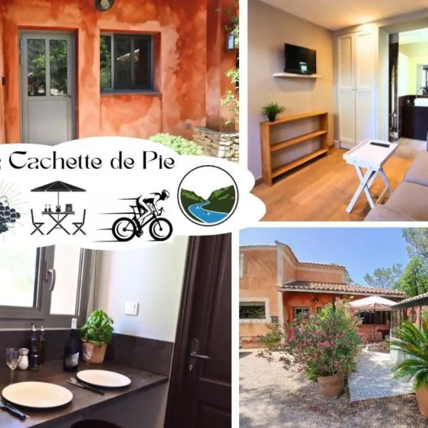 La Cachette de Pie - Maisonnette - WIFI - TERRASSES - LOCAL VÉLO, hotel in Entrechaux