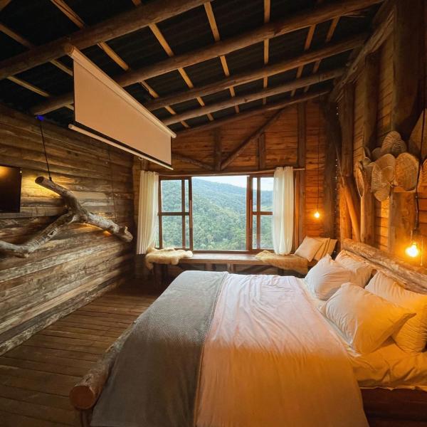 Cabana Western com Banheira e Vista para o Pôr do Sol nas Montanhas - Foto 2