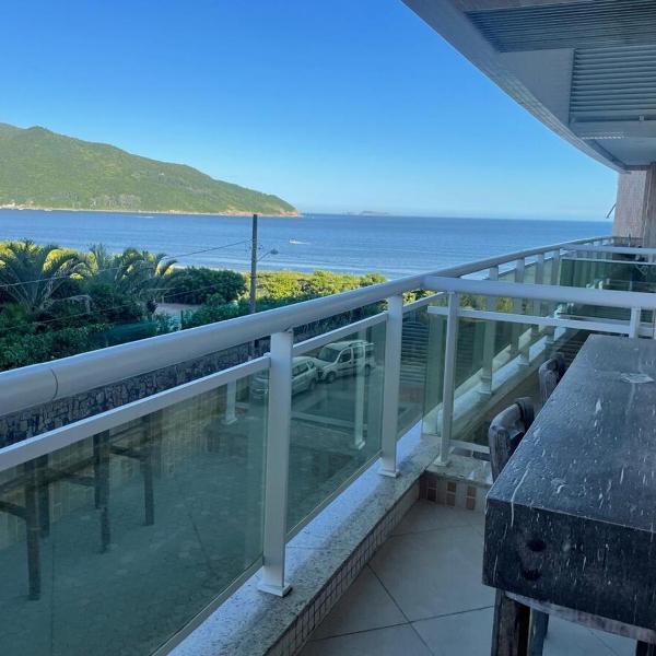 Apt Pé na Areia Floripa - Praia dos Açores - Churrasqueira na Varanda e Piscina