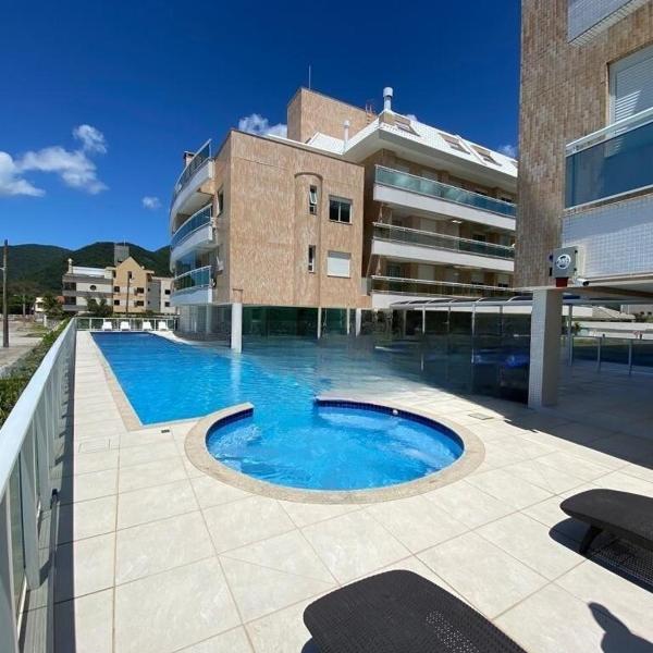 Apt Pé na Areia Floripa - Praia dos Açores - Churrasqueira na Varanda e Piscina - Foto 4