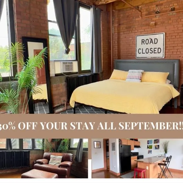 420 Friendly KING suite Downtown LOFT Free Parking & WiFi, hotel in Detroit
