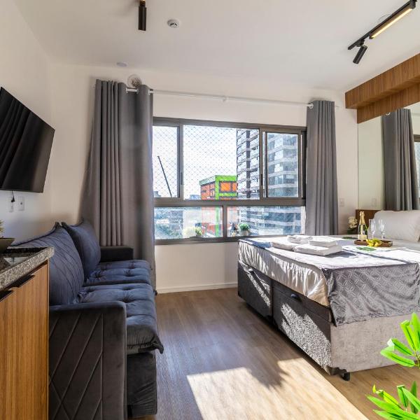 Modern, fully equipped, and well-lit with AC and gym