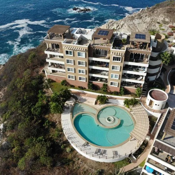 Oceanview Punta Arrocito Luxury Condo, Near Arrocito Beach、Santa Maria Huatulcoのホテル