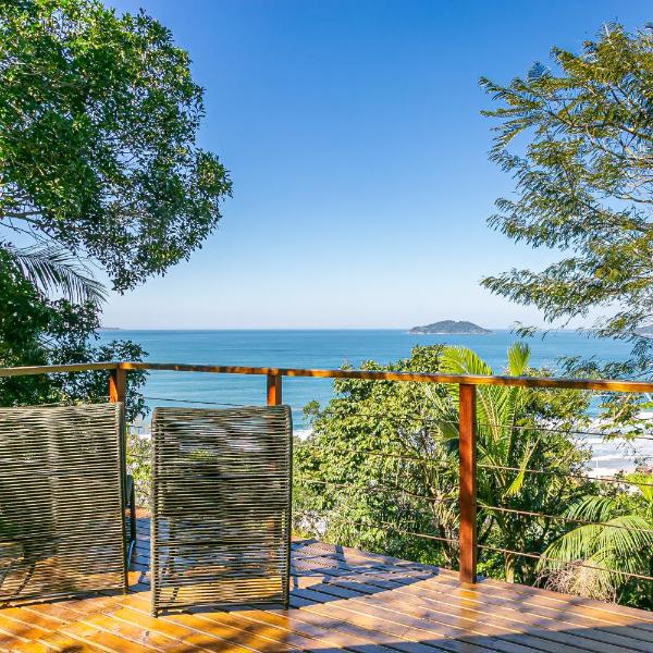 Chalé Shánti - Vista Mar e Banheira de hidromassagem - Florianópolis - SC - Brasil