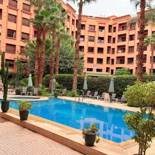 Appartement 2 chambres piscine jacuzzi hivernage Marrakech, hotel in Marrakech