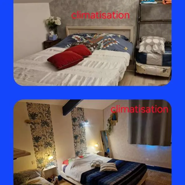 2 CHAMBRES chez nous Sorties A62 6 ou 6 1, hotel em Saint-Laurent