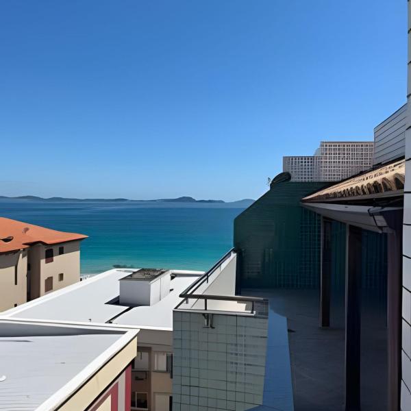 Cobertura Pé na Areia Vista Mar Churrasqueira 12 Pessoas