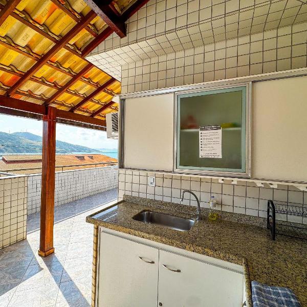 Cobertura Pé na Areia Vista Mar Churrasqueira 12 Pessoas - Foto 4
