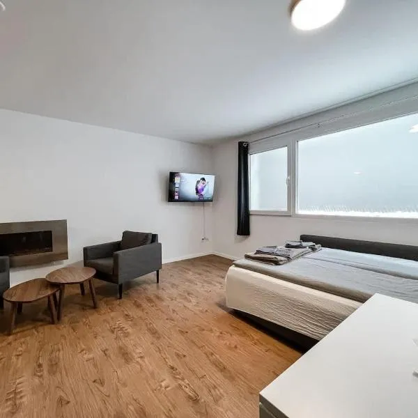 Mountain Retreat Studio: Idyllische Ferienwohnung in Saas-Fee, hotel in Saas-Fee