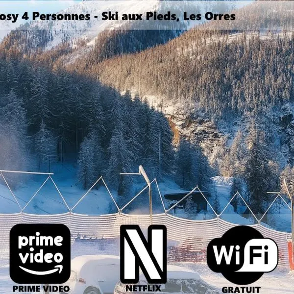 Appart Cosy 4 Personnes - Ski aux Pieds, Les Orres, khách sạn ở Les Orres
