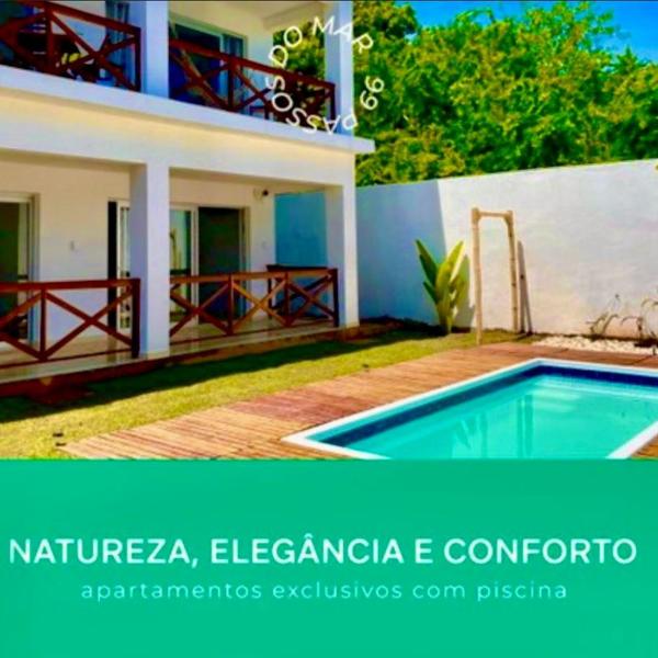 99 Passos Do Mar Kitnet TERREO vista Jardim