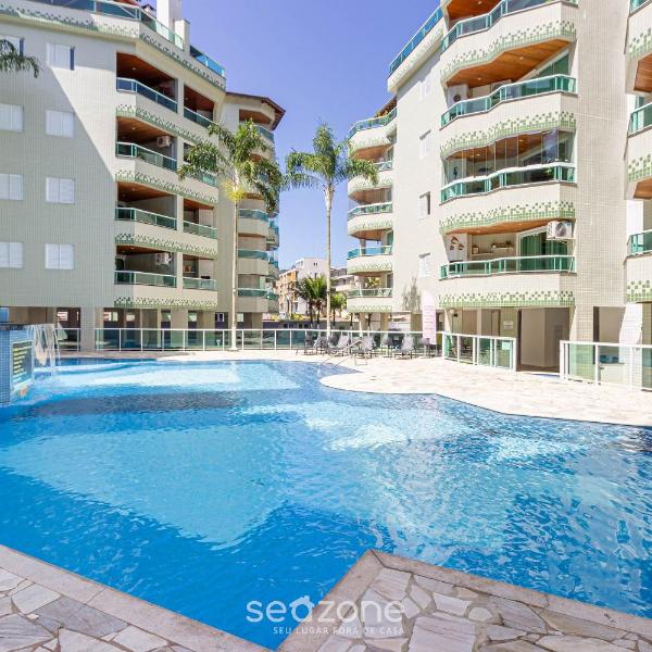 Apto c/ Churrasqueira a 180m da Praia CGB0035