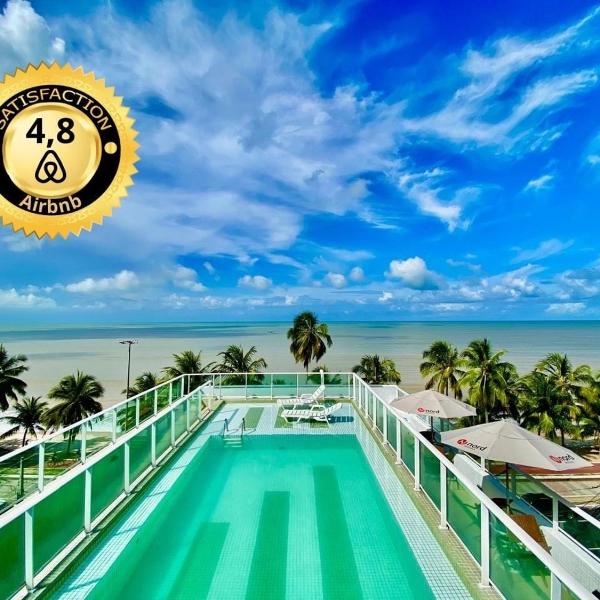 Joao Pessoa Cabo Branco - Flat Vista Mar- 418- Green Sunset com piscina frente mar