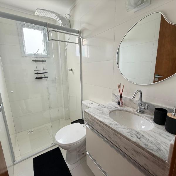 Lindo Apartamento vista mar, 2 dormitórios com suite, próximo a prefeitura praia grande - Foto 3