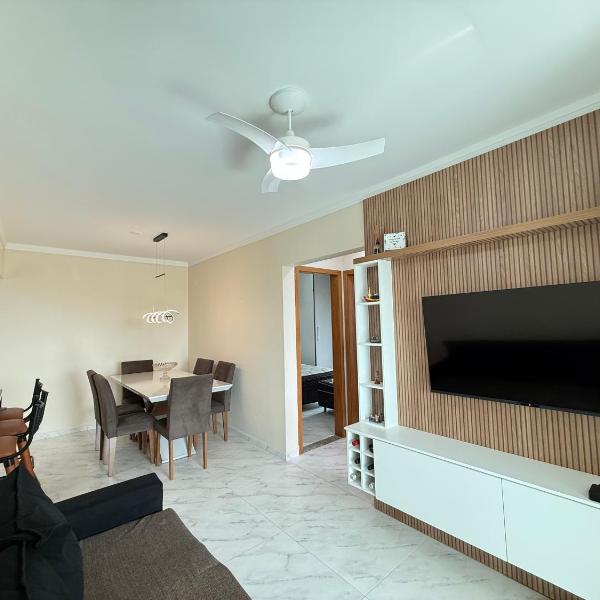 Apartamento Vista Mar Mirim 2 Dormitorios suite com Wifi para até 8 pessoas 1 vaga de estacionamento - Foto 5