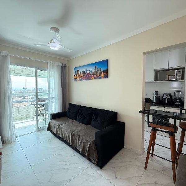 Apartamento Vista Mar Mirim 2 Dormitorios suite com Wifi para até 8 pessoas 1 vaga de estacionamento - Foto 4