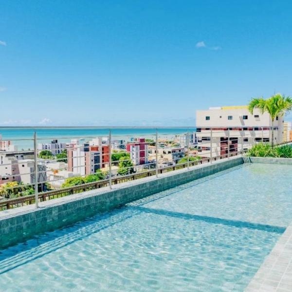 Apartamento 2 quartos, luxuosos com piscina na cobertura e 2 min da praia de Manaira - Foto 4