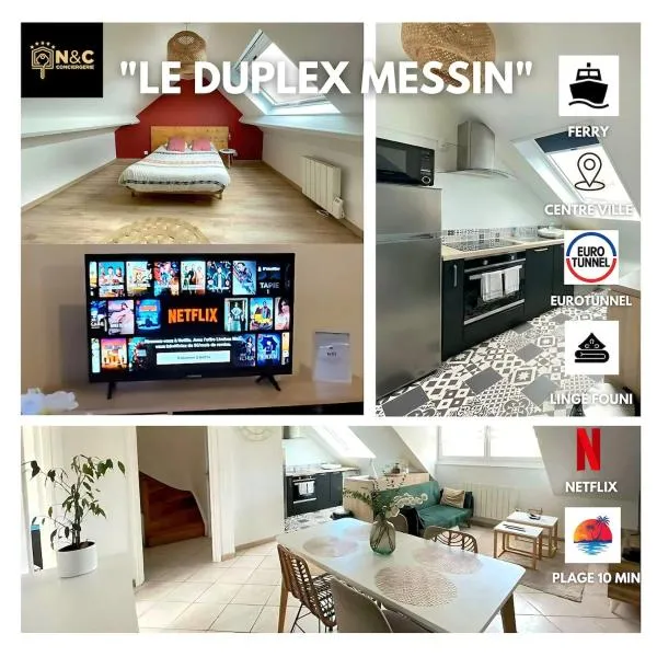 Le Duplex Messin Calais Nord Plage - proche Ferry, hotel in Calais