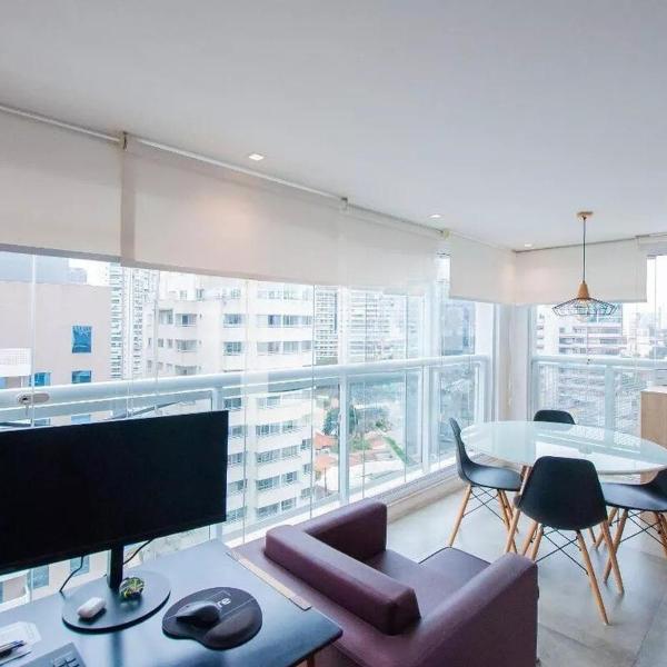 Modern apartment with a view and home office in Pinheiros - Foto 5