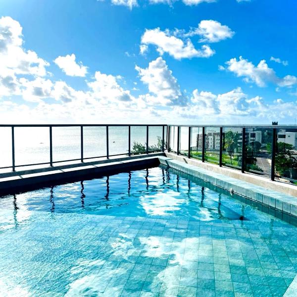 Flat de luxo em frente ao mar